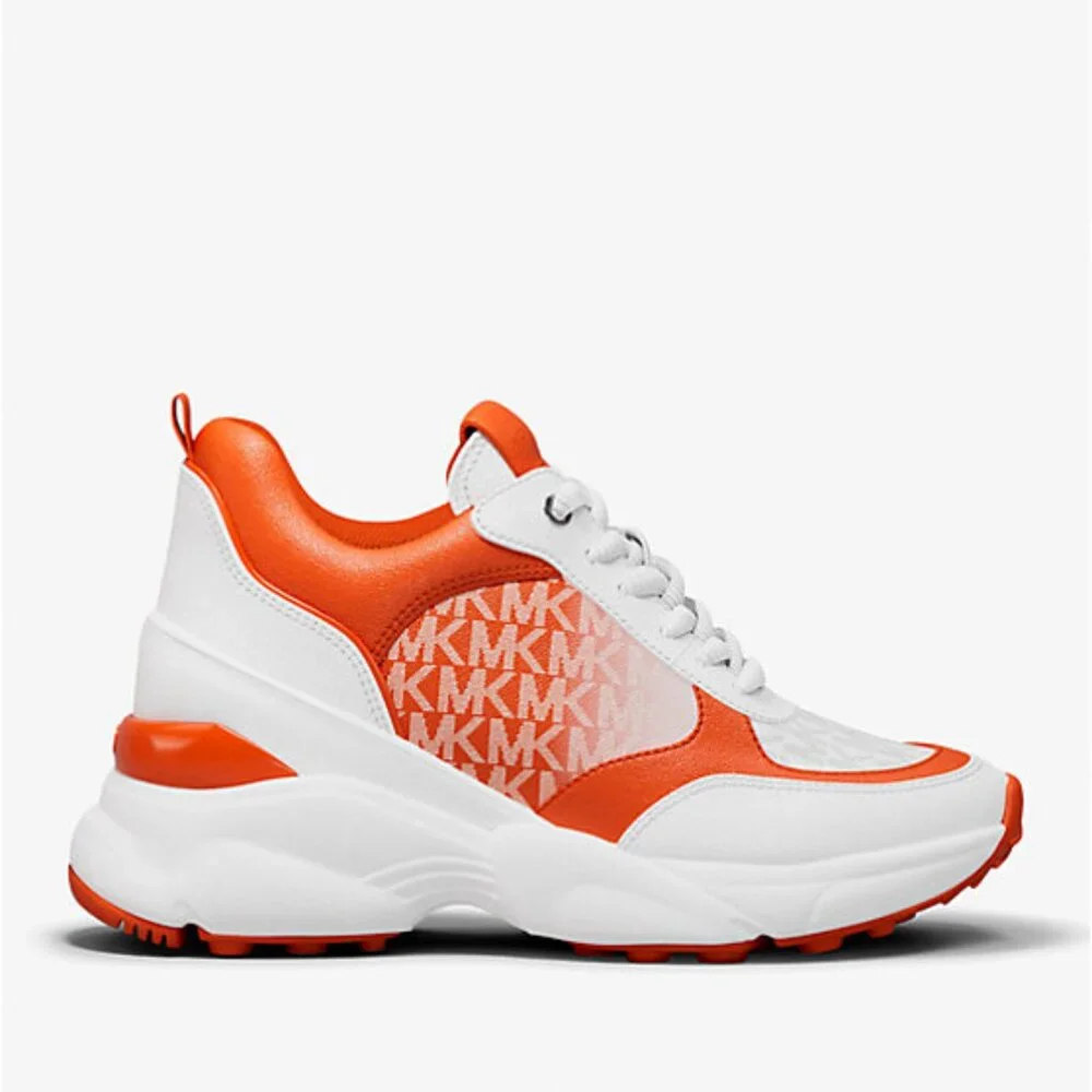 Michael Kors Katrina Wedge Trainer Ombre Sneakers - Picture 2 of 6